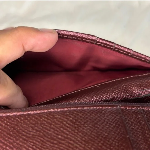 Coach Double Zipper Glitter Wallet Wristlet - Picture 12 of 15